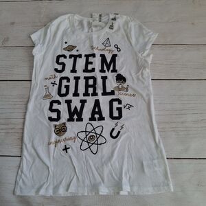 Science Tshirt Girls Size 10/12 NWT STEM Girl Swag